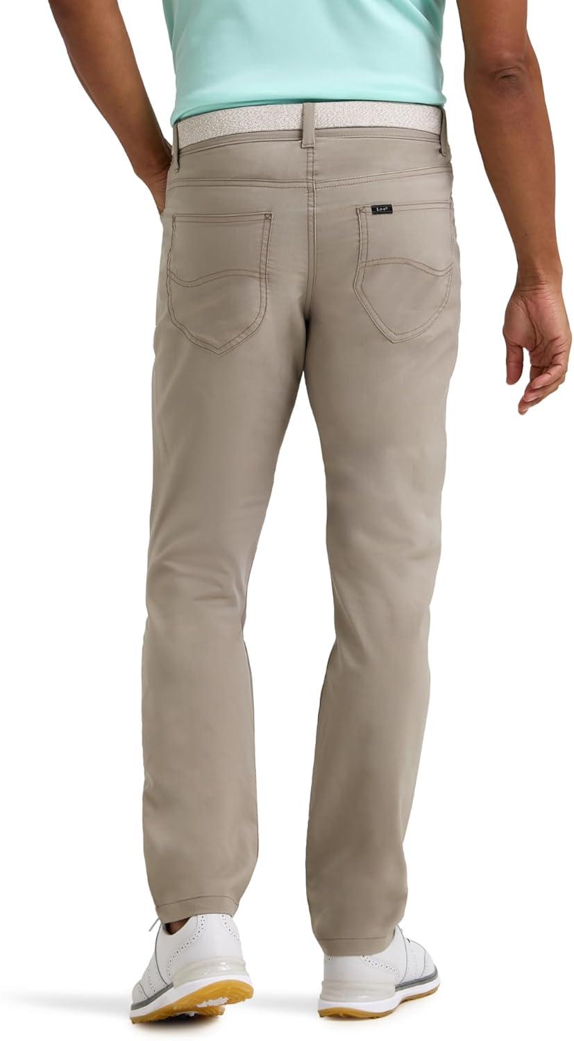 imageLee Mens Golf Series 5Pocket Synthetic Long PantMushroom