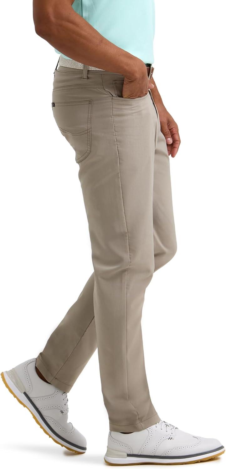 imageLee Mens Golf Series 5Pocket Synthetic Long PantMushroom