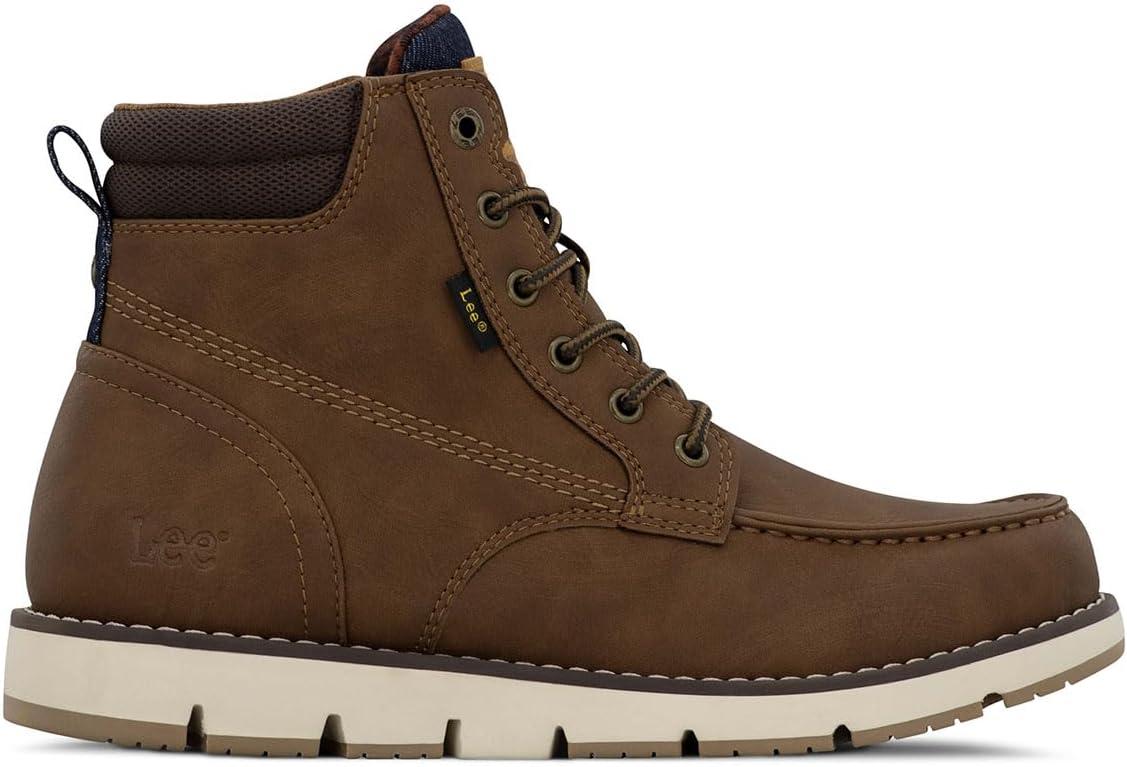 imageLee Mens Waylon Chukka BootBritish TanChocolateNavy Denim