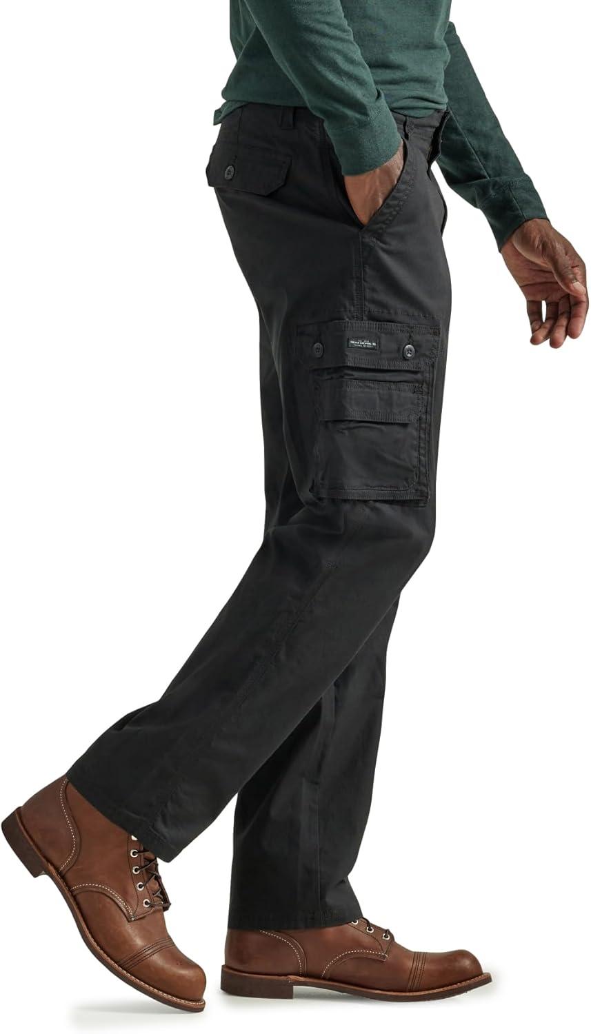 imageLee Mens Wyoming Relaxed Fit Cargo PantBlack Ripstop
