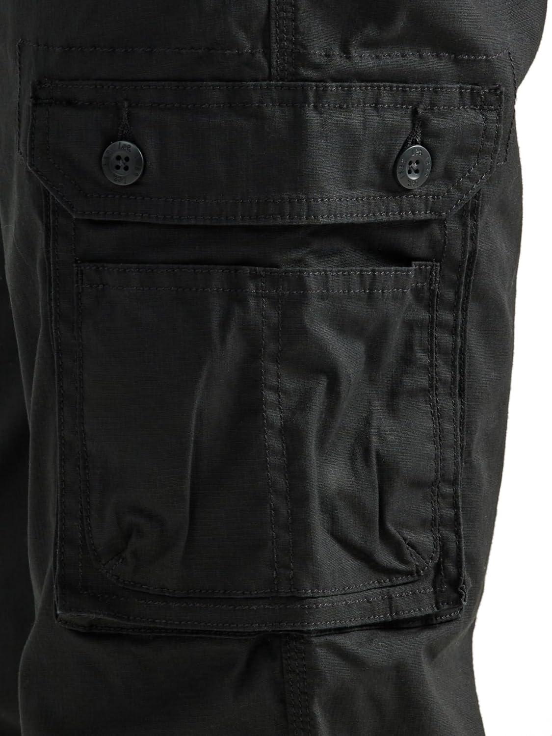 imageLee Mens Wyoming Relaxed Fit Cargo PantBlack Ripstop