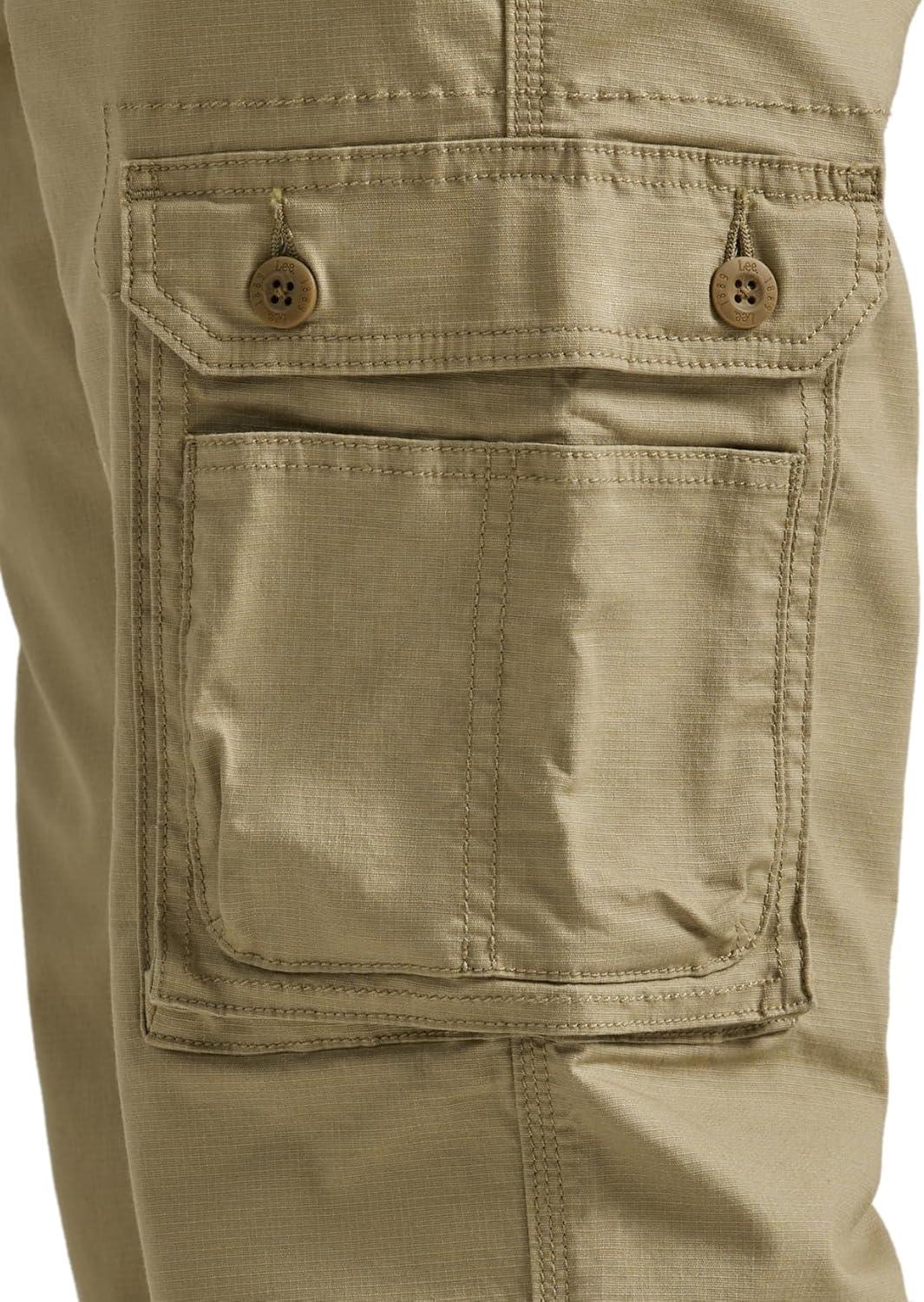 imageLee Mens Wyoming Relaxed Fit Cargo PantKc Khaki Ripstop