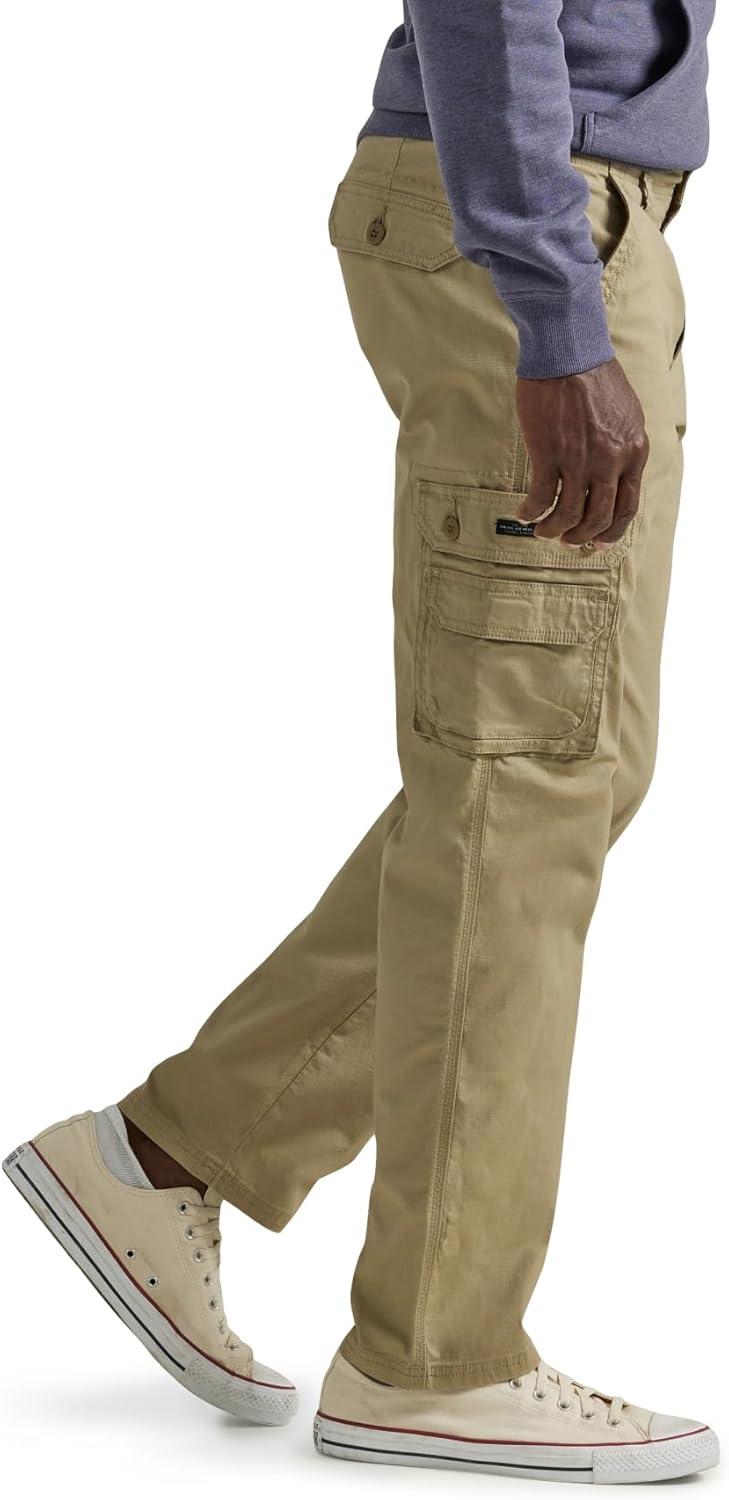 imageLee Mens Wyoming Relaxed Fit Cargo PantKc Khaki Ripstop