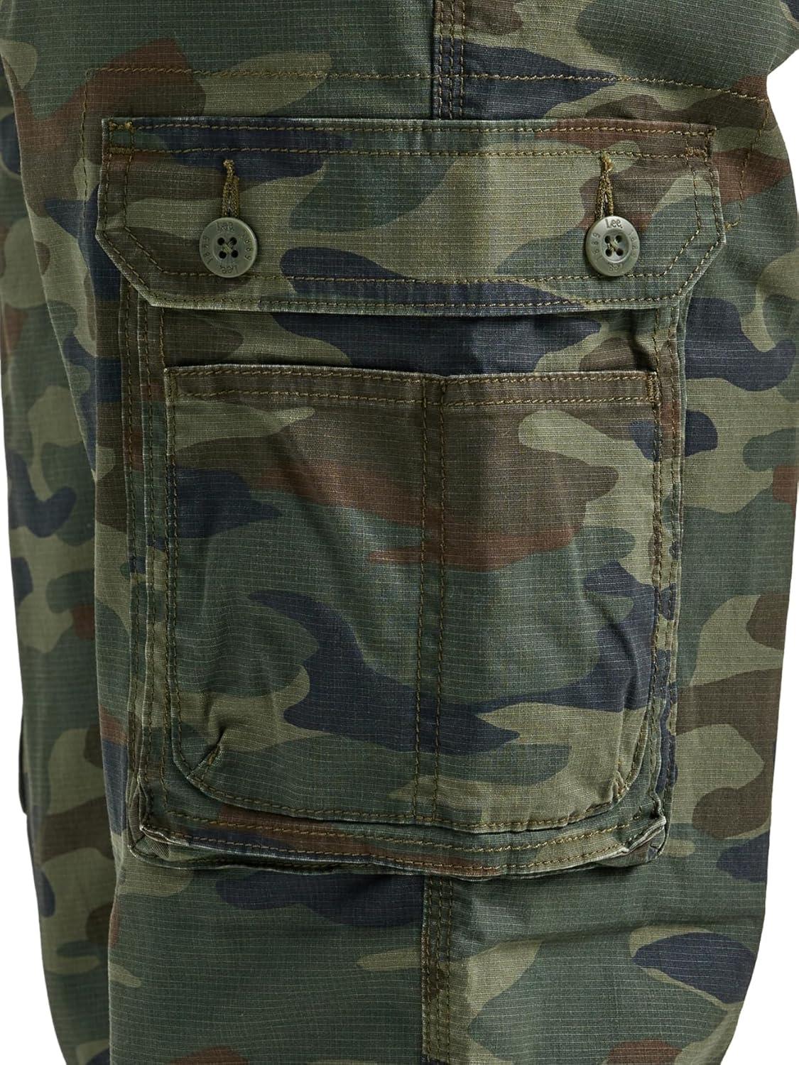 imageLee Mens Wyoming Relaxed Fit Cargo PantMoss Camo Ripstop