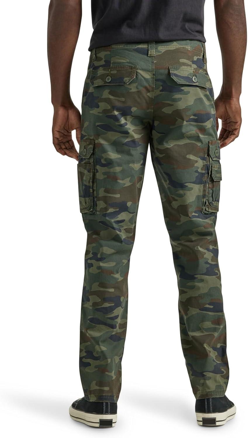 imageLee Mens Wyoming Relaxed Fit Cargo PantMoss Camo Ripstop