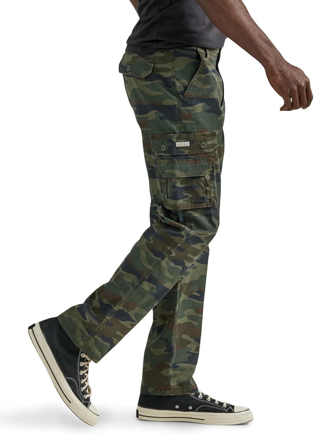 imageLee Mens Wyoming Relaxed Fit Cargo PantMoss Camo Ripstop