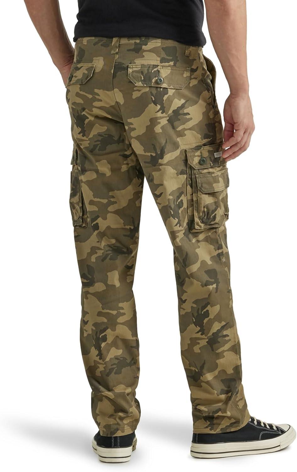 imageLee Mens Wyoming Relaxed Fit Cargo PantNative Camo