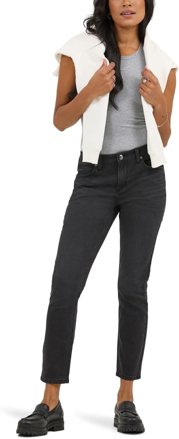 imageLee Womens Legendary 26quot Straight Crop JeanDark Tale