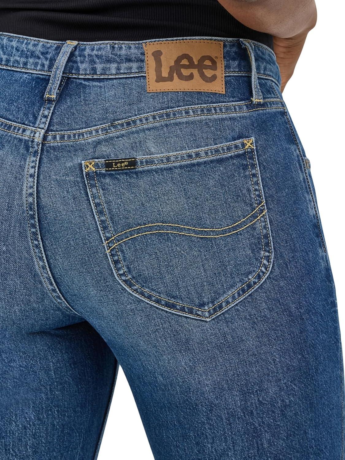 imageLee Womens Legendary 26quot Straight Crop JeanIndigo Quilt