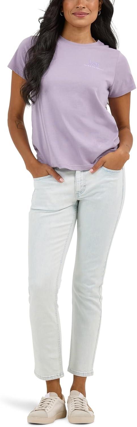 imageLee Womens Legendary 26quot Straight Crop JeanMoonlight
