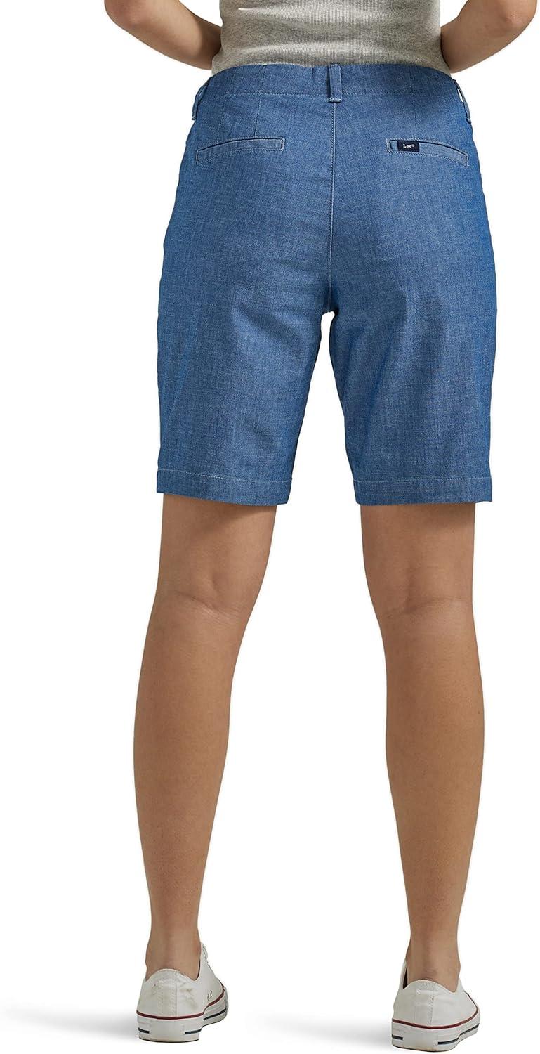 imageLee Womens Legendary 9quot Chino Bermuda ShortDark Chambray
