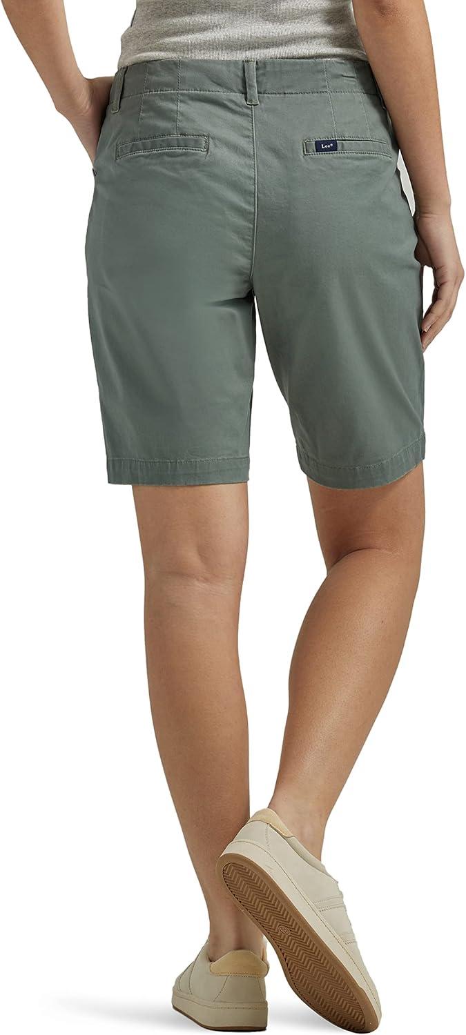 imageLee Womens Legendary 9quot Chino Bermuda ShortFort Green