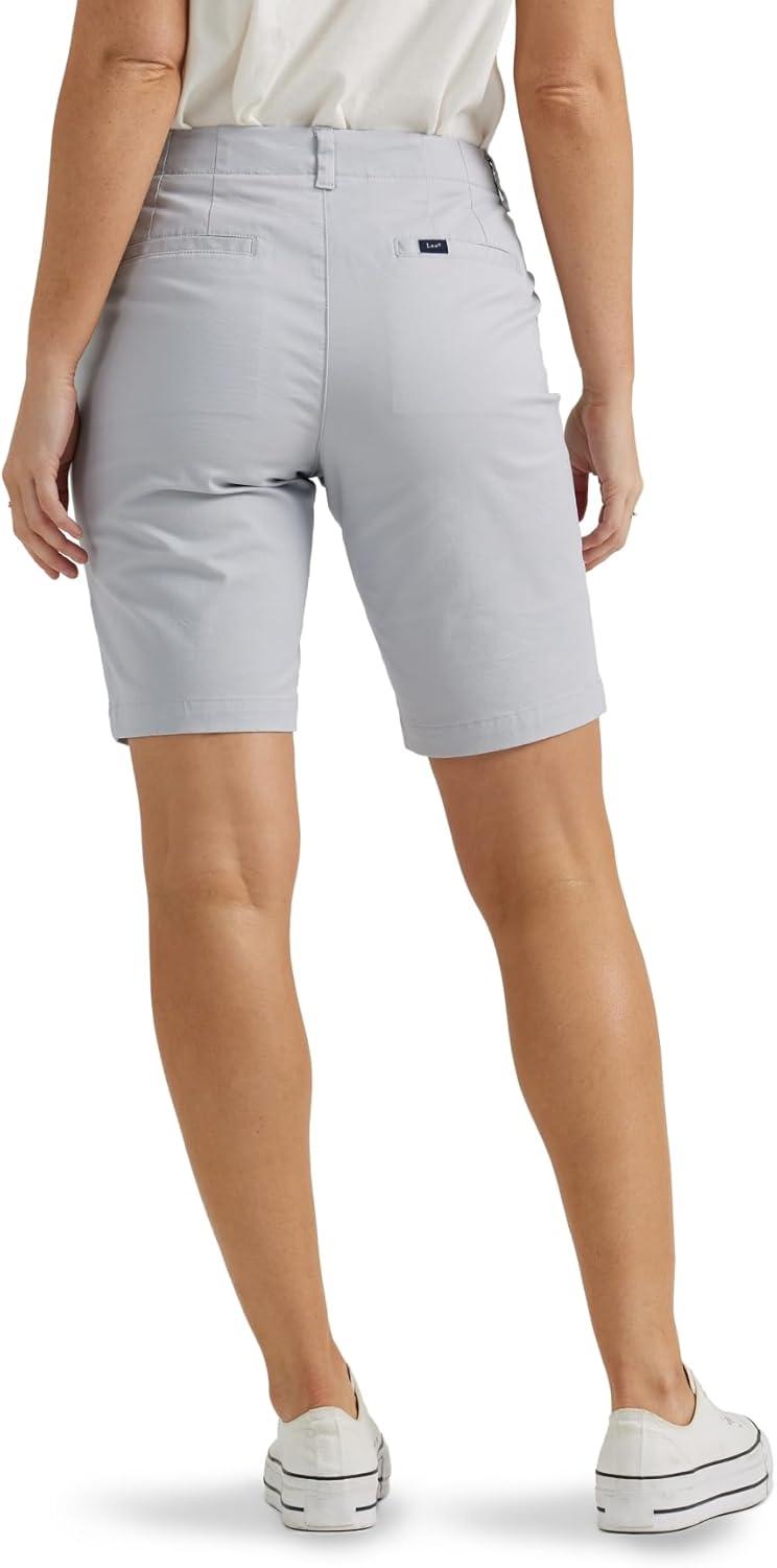 imageLee Womens Legendary 9quot Chino Bermuda ShortMaterial Gray