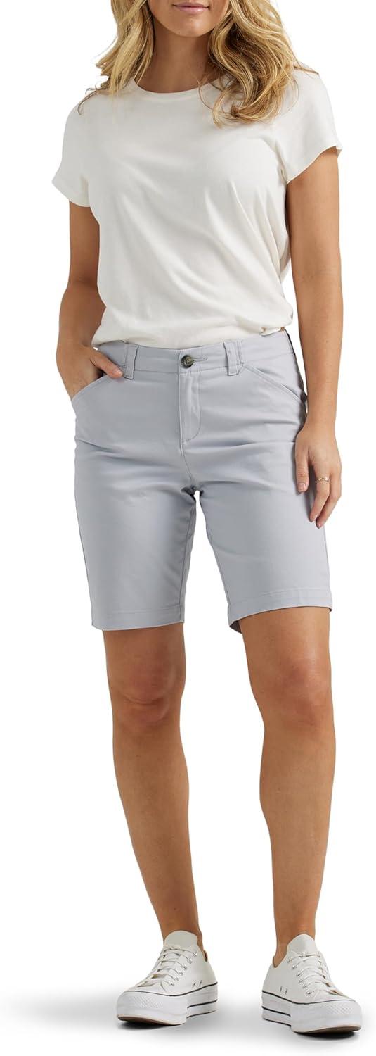 imageLee Womens Legendary 9quot Chino Bermuda ShortMaterial Gray