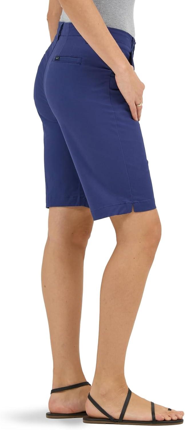 imageLee Womens Legendary 9quot Chino Bermuda ShortMedieval Deep Blue