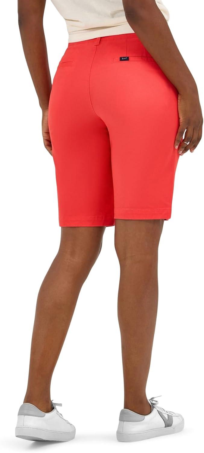 imageLee Womens Legendary 9quot Chino Bermuda ShortSunset Red