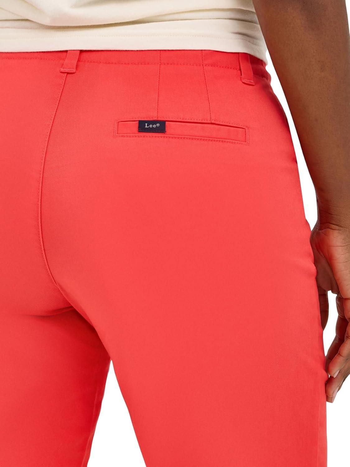 imageLee Womens Legendary 9quot Chino Bermuda ShortSunset Red
