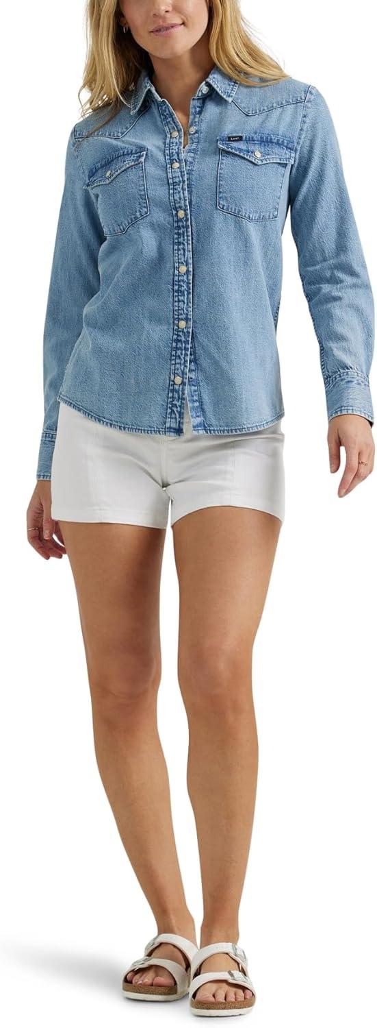 imageLee Womens Legendary Slim Fit Western Snap ShirtMt Range