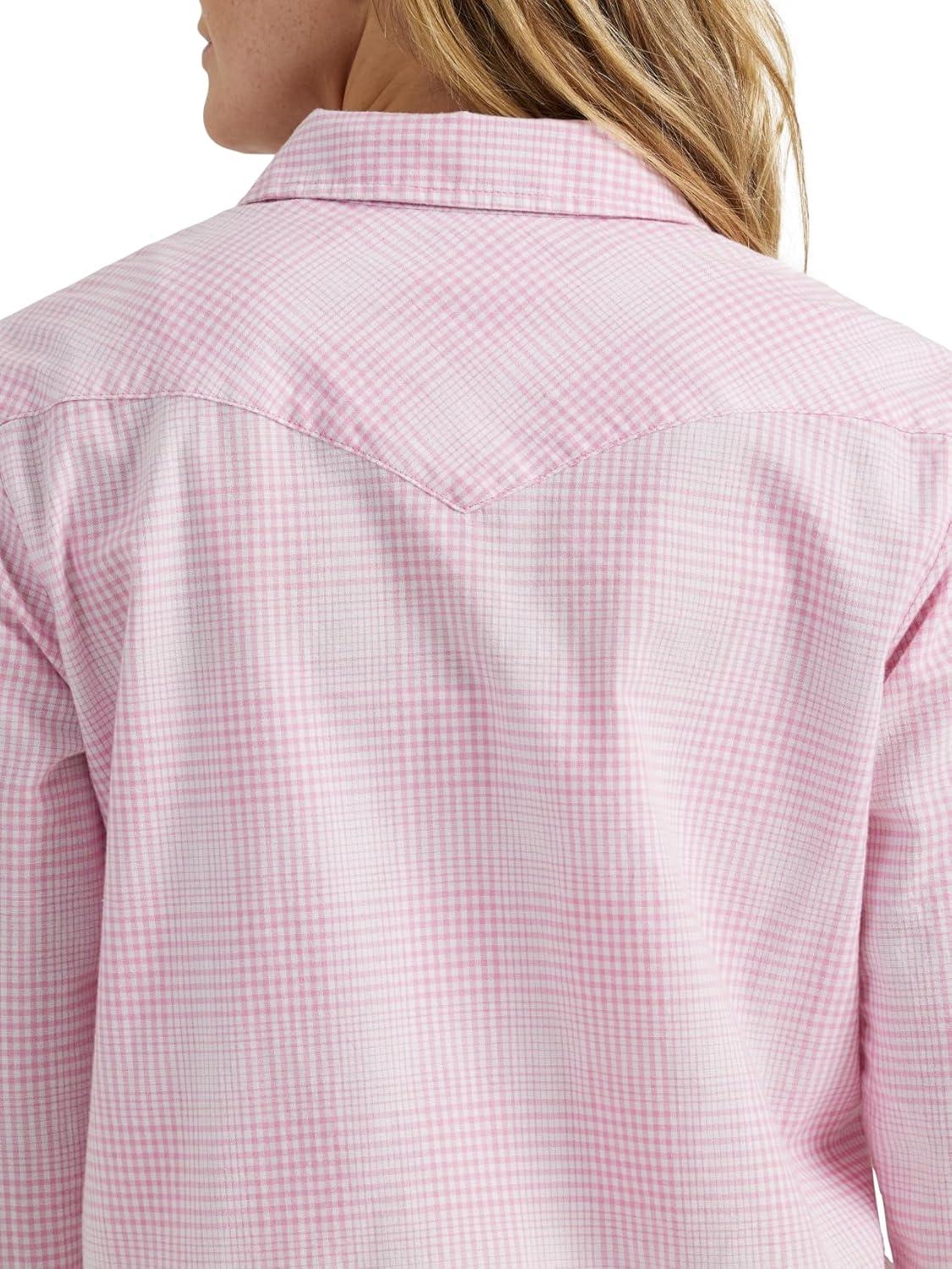 imageLee Womens Legendary Slim Fit Western Snap ShirtSugar Lilac Grid Plaid