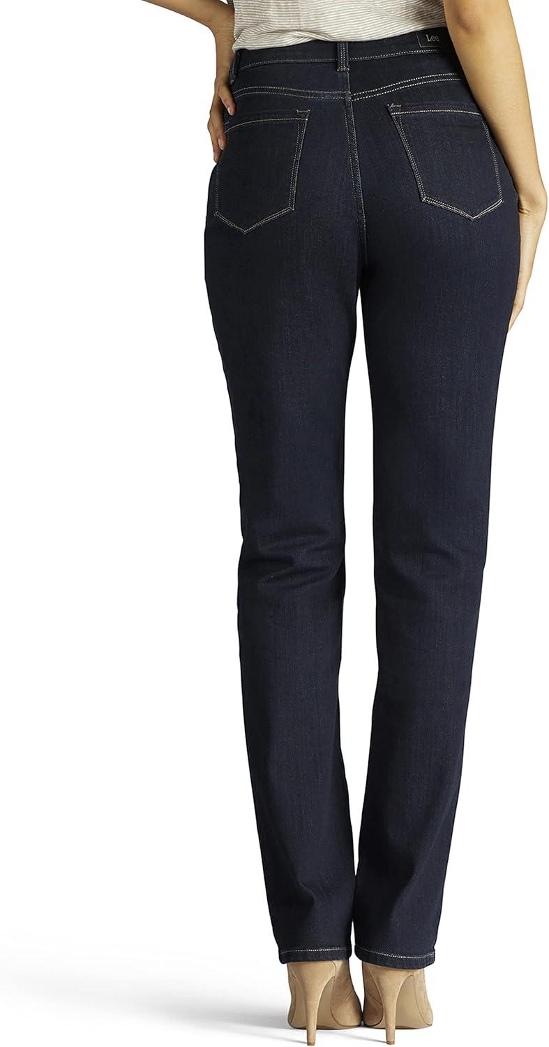 imageLee Womens Petite Legendary Mid Rise Straight Leg JeanHeritage Blue