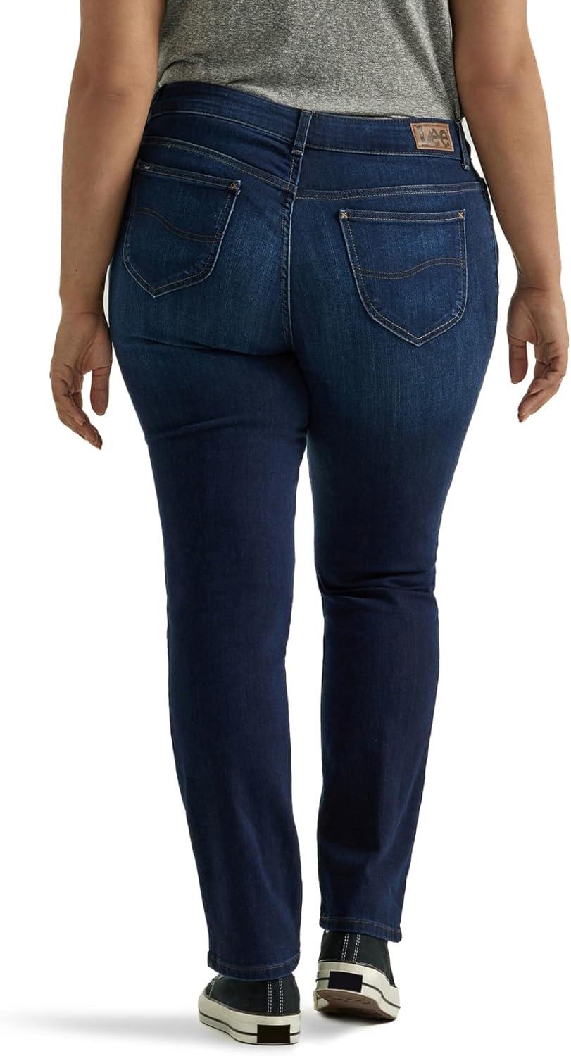 imageLee Womens Petite Legendary Mid Rise Straight Leg JeanNightshade