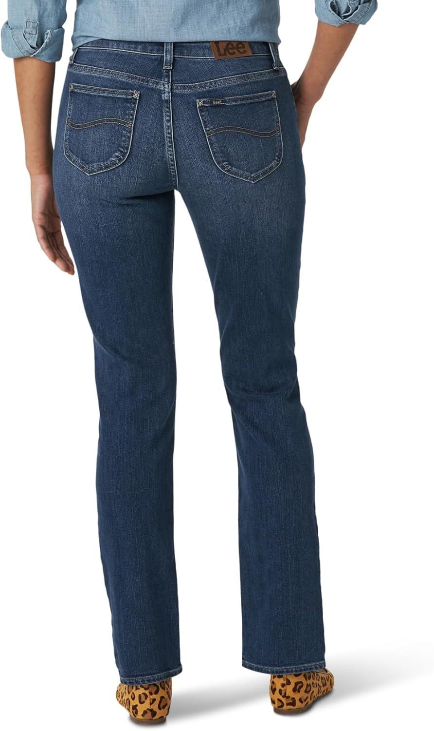 imageLee Womens Petite Legendary Mid Rise Straight Leg JeanSeattle