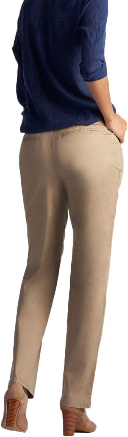 imageLee Womens Petite Relaxed Fit All Day Straight Leg PantFlax