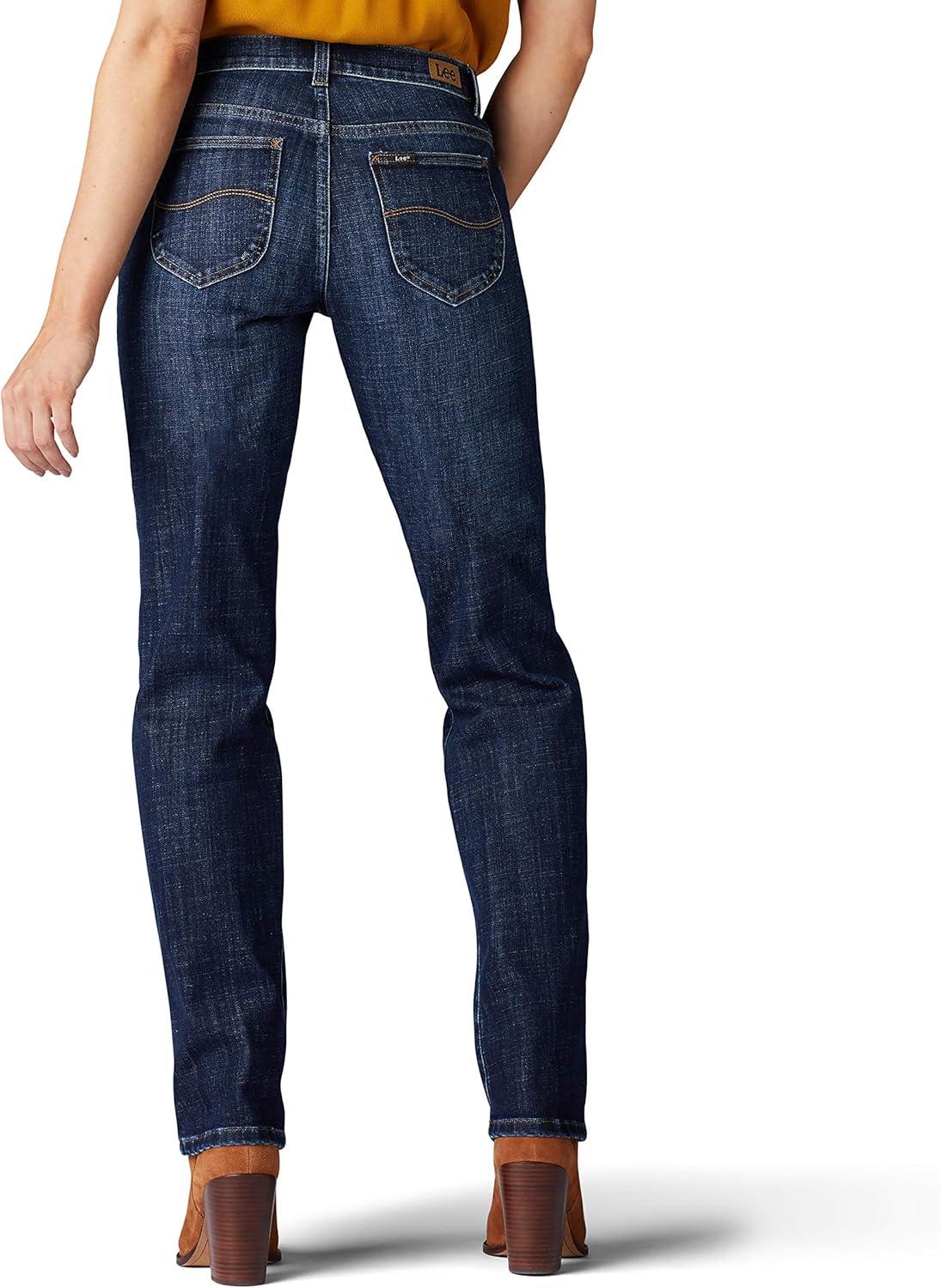 imageLee Womens Petite Relaxed Fit Straight Leg JeanBewitched