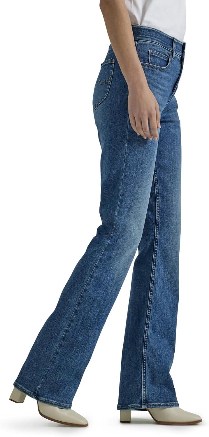 imageLee Womens Petite Ultra Lux Comfort with Flex Motion Bootcut JeanIndigo Facet