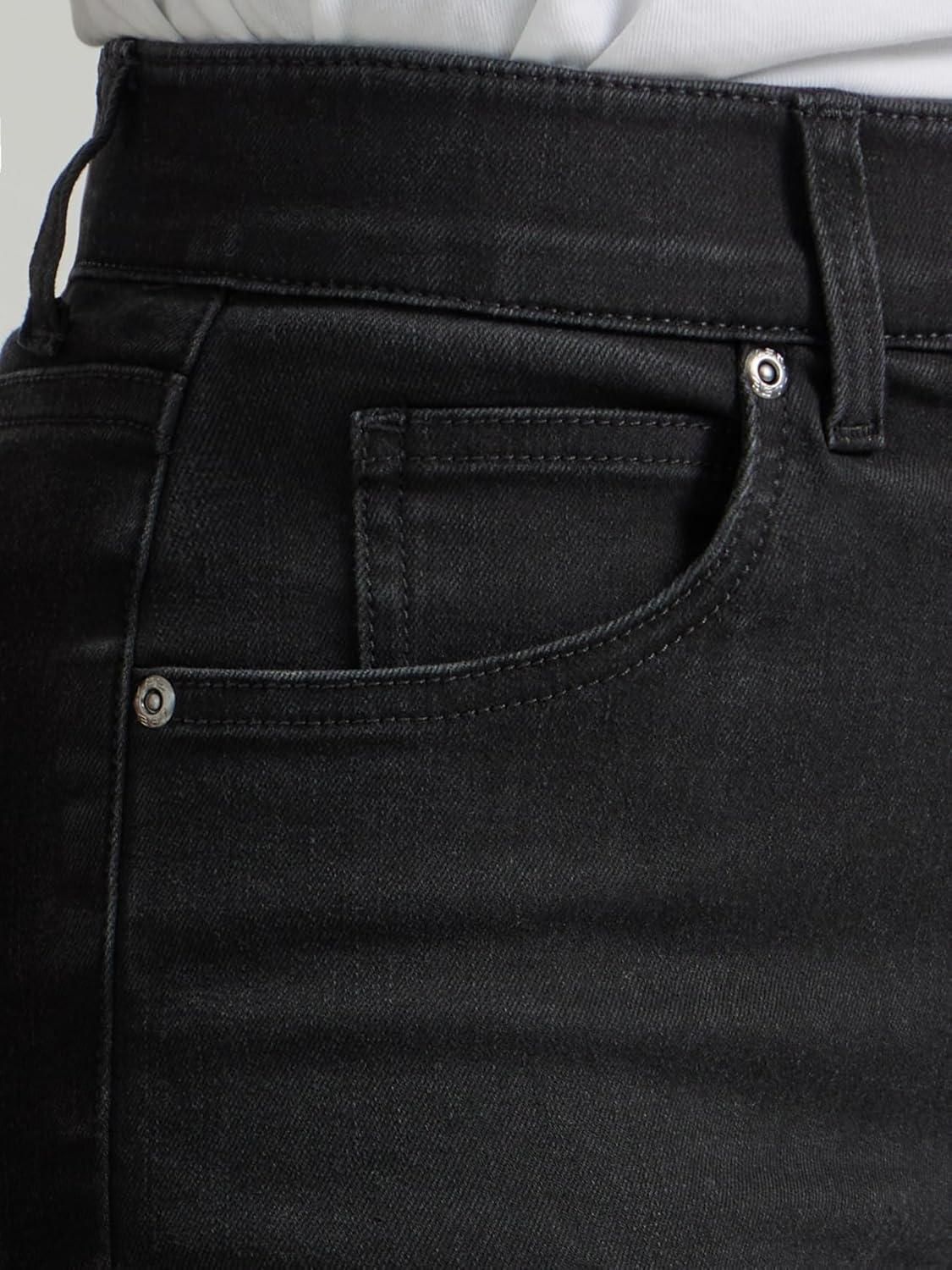 imageLee Womens Petite Ultra Lux Comfort with Flex Motion High Rise Skinny JeanBlack