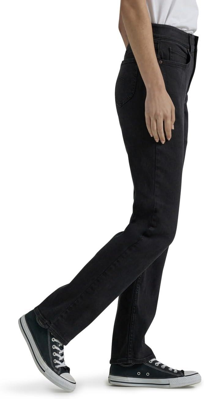 imageLee Womens Petite Ultra Lux Comfort with Flex Motion Straight Leg JeanMidnight Bloom