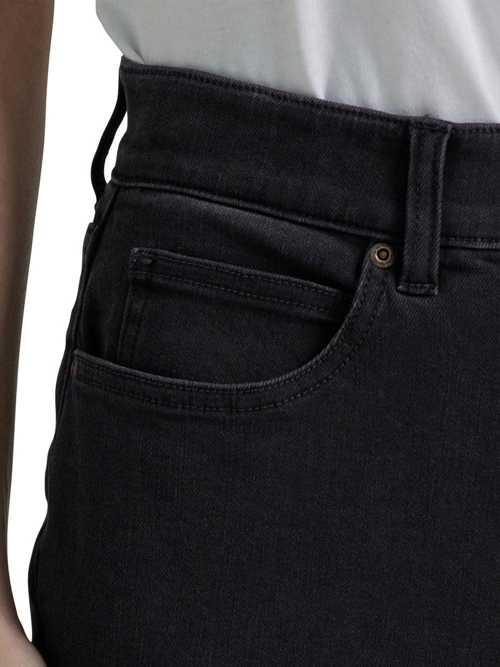 imageLee Womens Petite Ultra Lux Comfort with Flex Motion Straight Leg JeanMidnight Bloom