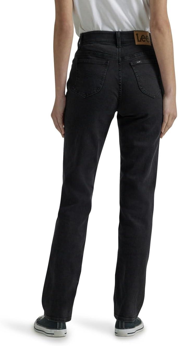 imageLee Womens Petite Ultra Lux Comfort with Flex Motion Straight Leg JeanMidnight Bloom