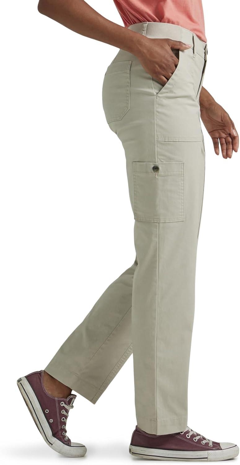 imageLee Womens Petite Ultra Lux Comfort with Flextogo Utility PantSalina Stone