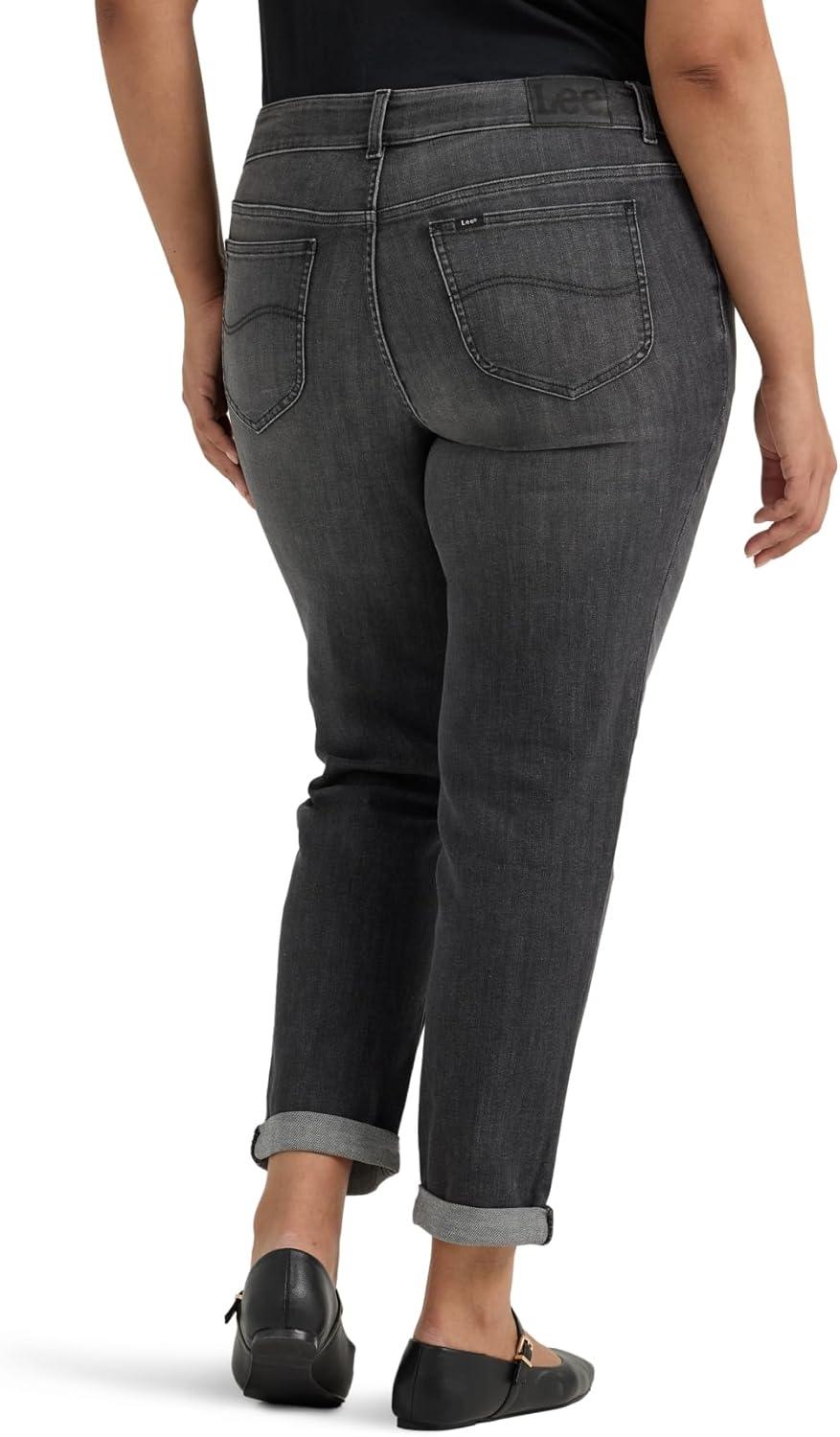 imageLee Womens Plus Size Legendary Mid Rise 90s Taper JeanRising Moon