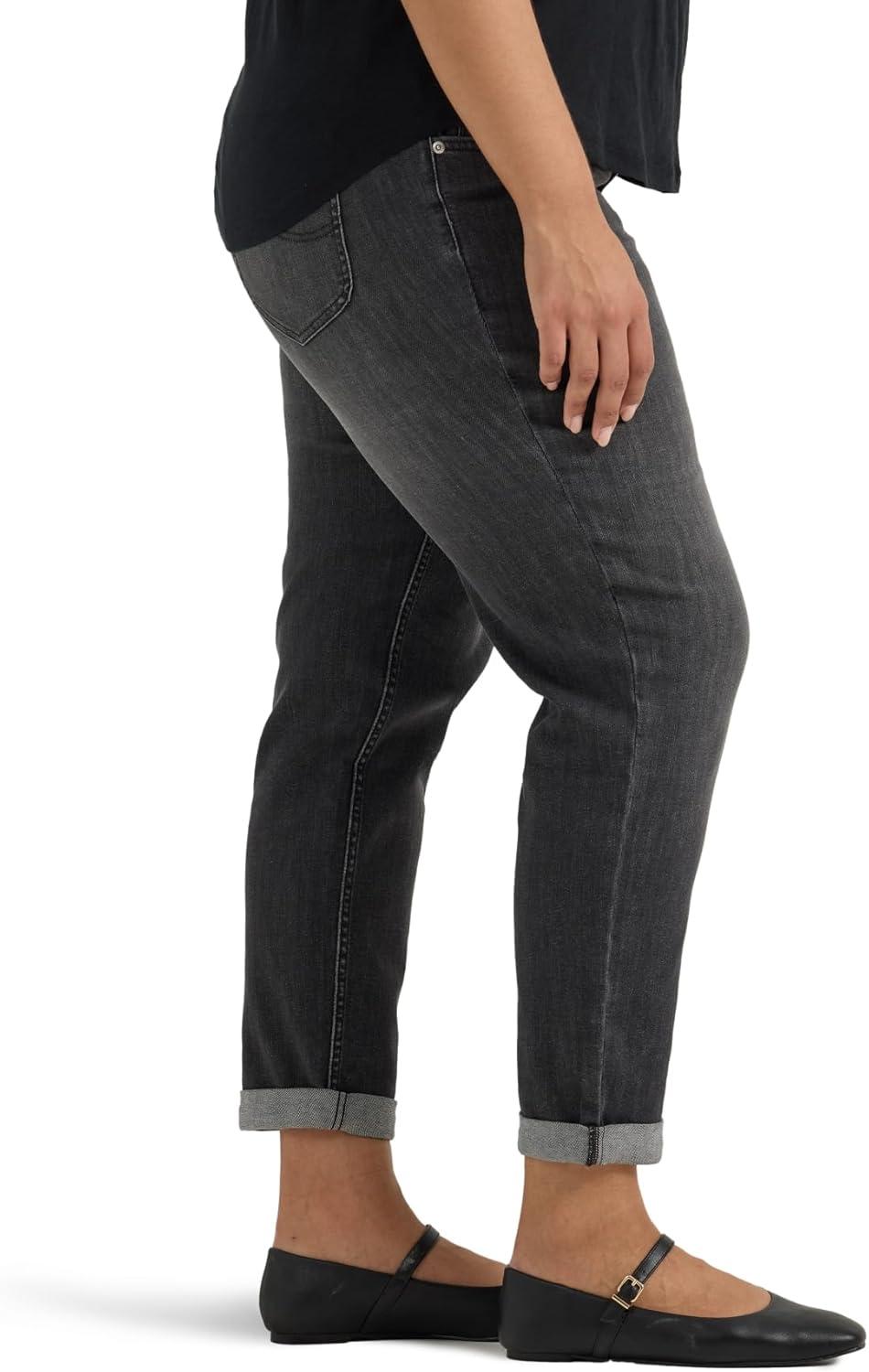 imageLee Womens Plus Size Legendary Mid Rise 90s Taper JeanRising Moon