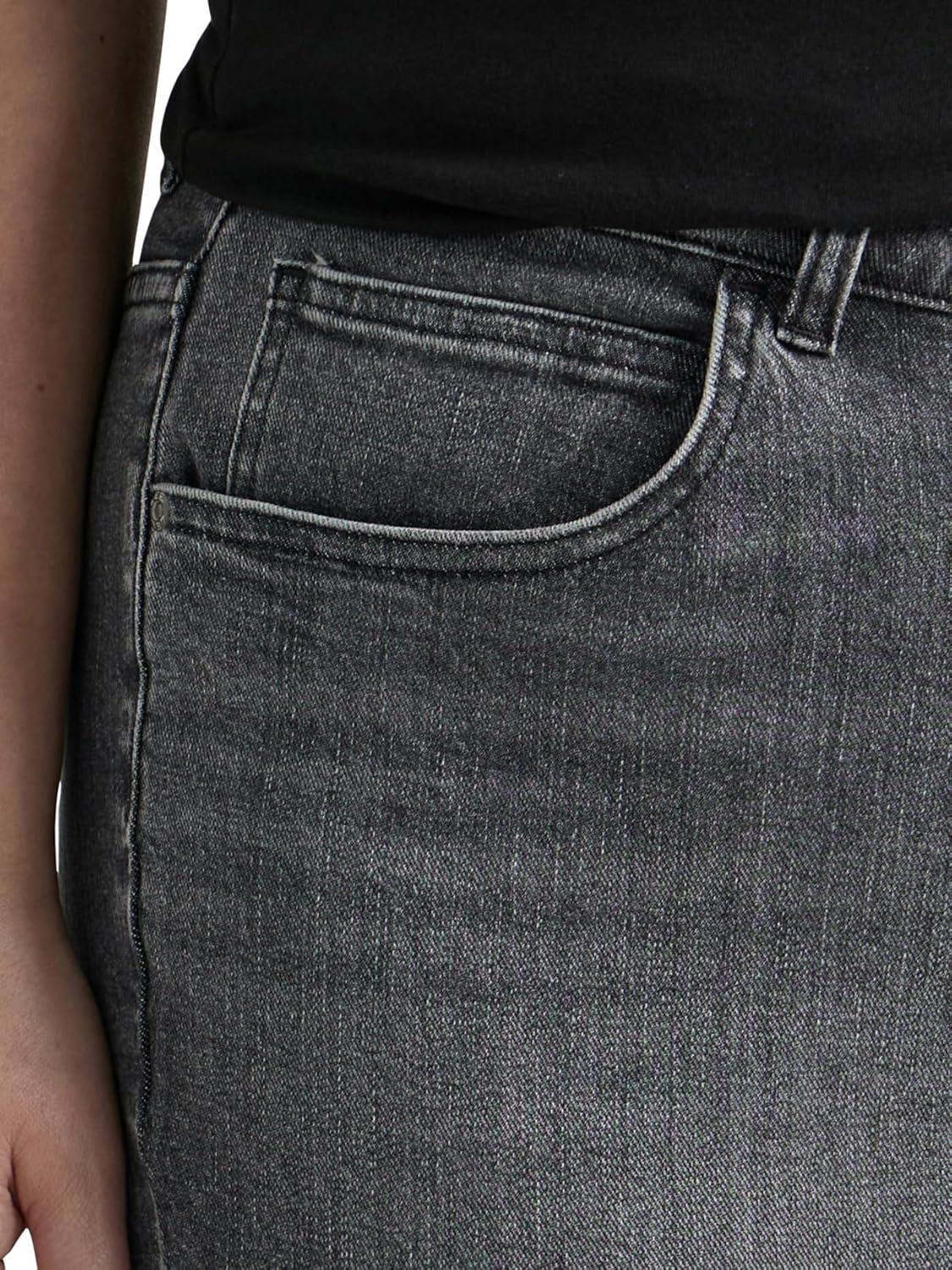 imageLee Womens Plus Size Legendary Mid Rise Flare JeanBlurred Darks