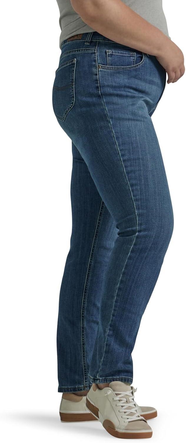 imageLee Womens Plus Size Legendary Mid Rise Straight Leg JeanSeattle
