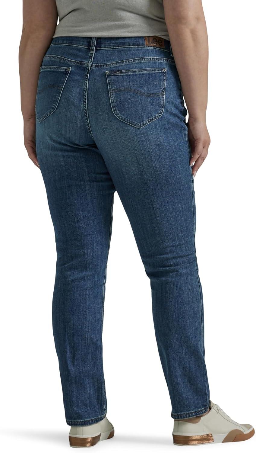 imageLee Womens Plus Size Legendary Mid Rise Straight Leg JeanSeattle