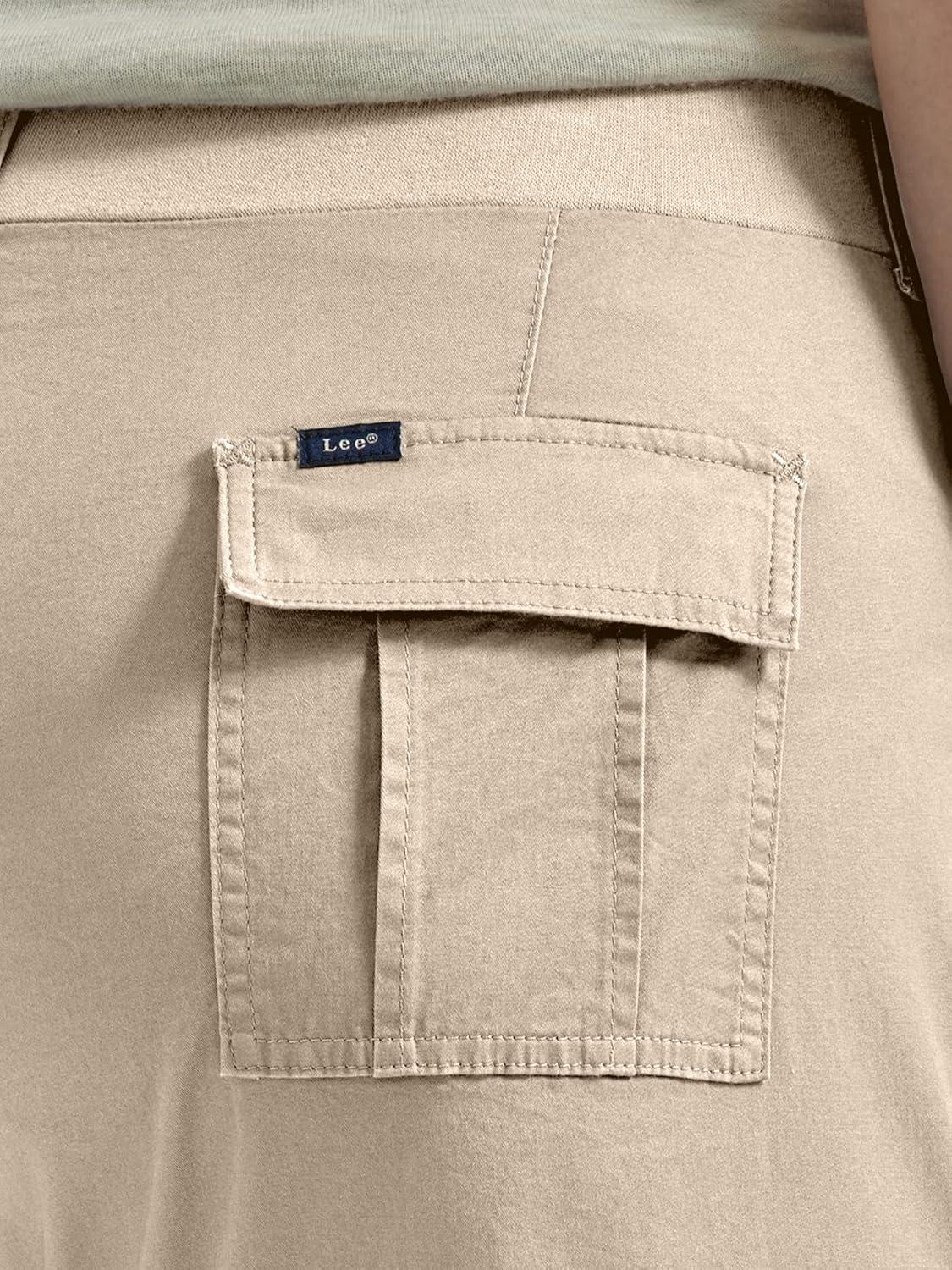 imageLee Womens Plus Size Ultra Lux Comfort with Flextogo Cargo Capri PantPioneer Beige