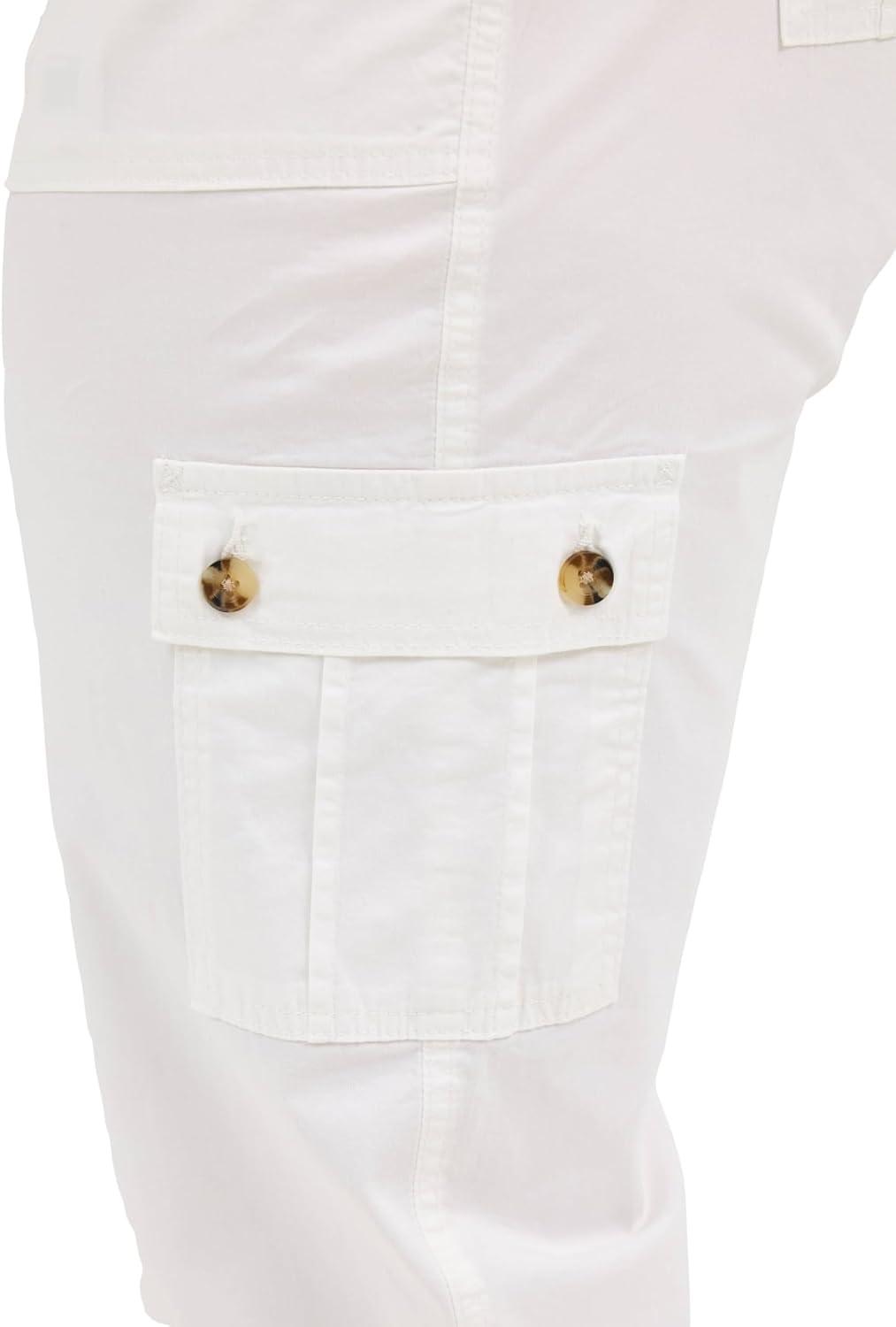 imageLee Womens Plus Size Ultra Lux Comfort with Flextogo Cargo Capri PantWhite