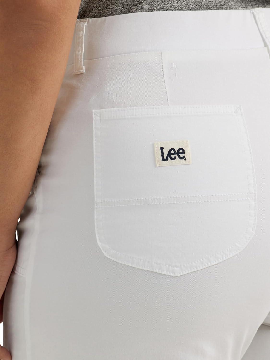 imageLee Womens Plus Size Ultra Lux Comfort with Flextogo Utility Bermuda ShortBright White