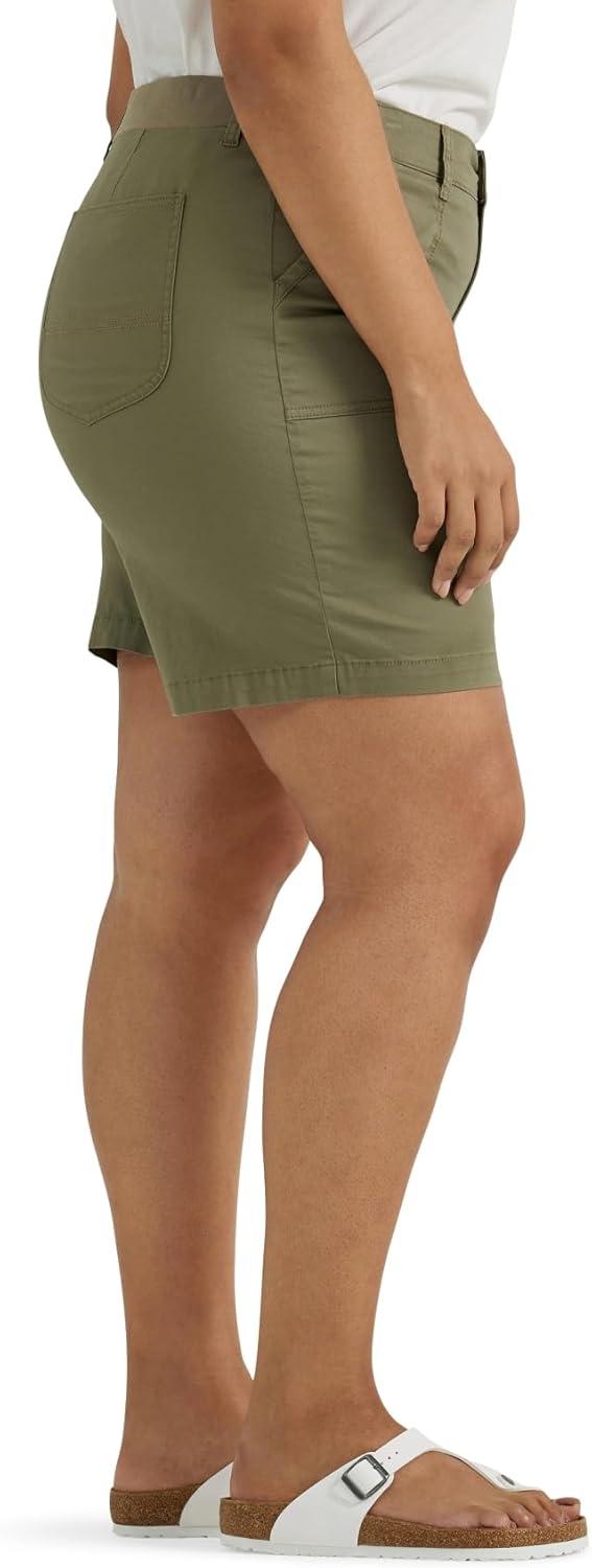imageLee Womens Plus Size Ultra Lux Comfort with Flextogo Utility Bermuda ShortDeep Lichen Green