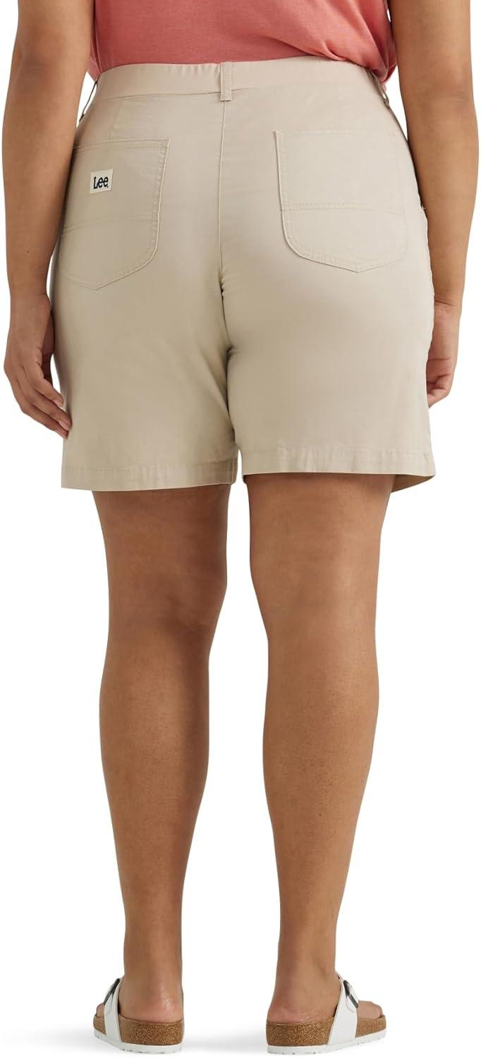 imageLee Womens Plus Size Ultra Lux Comfort with Flextogo Utility Bermuda ShortGreige