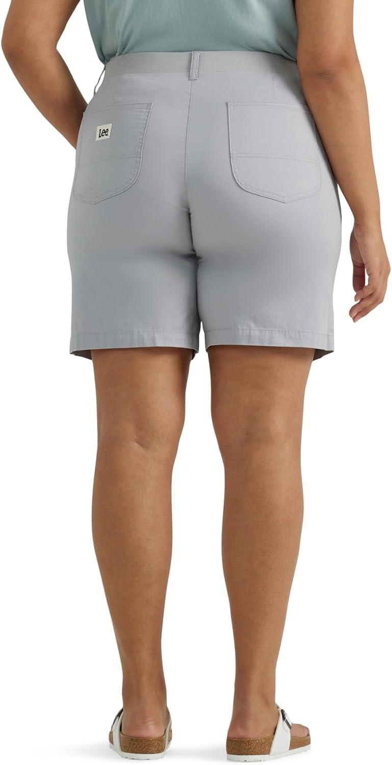 imageLee Womens Plus Size Ultra Lux Comfort with Flextogo Utility Bermuda ShortMaterial Gray