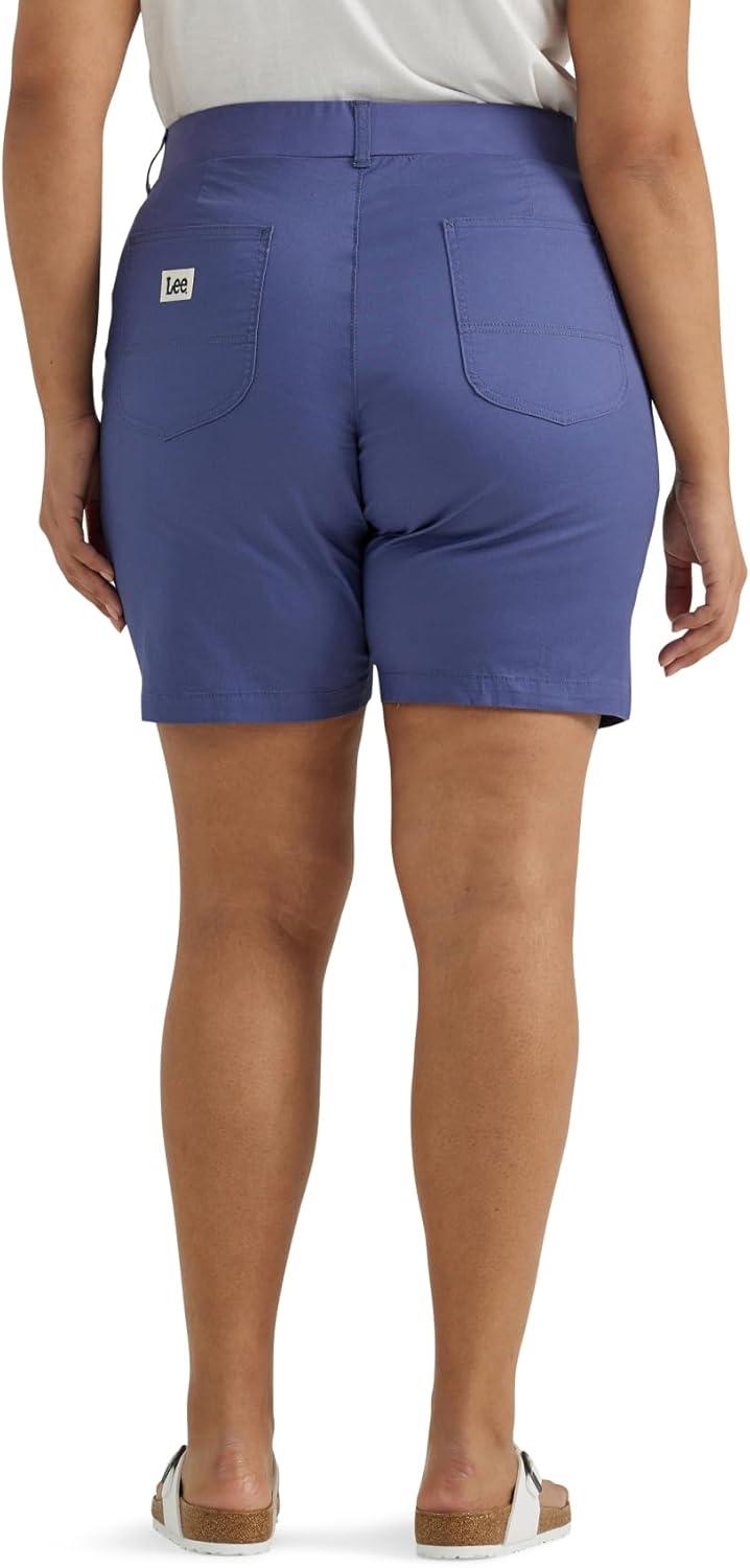 imageLee Womens Plus Size Ultra Lux Comfort with Flextogo Utility Bermuda ShortSurf Blue