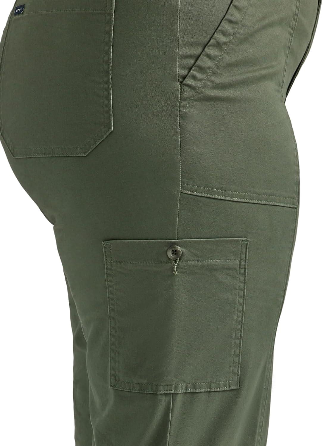 imageLee Womens Plus Size Ultra Lux Comfort with Flextogo Utility PantOlive Grove