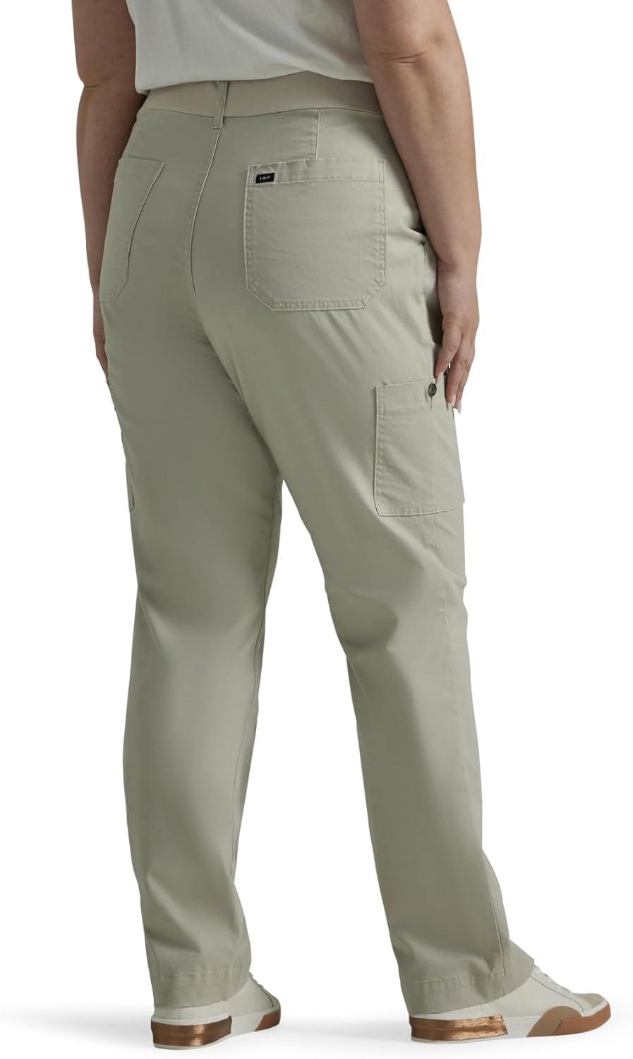 imageLee Womens Plus Size Ultra Lux Comfort with Flextogo Utility PantSalina Stone