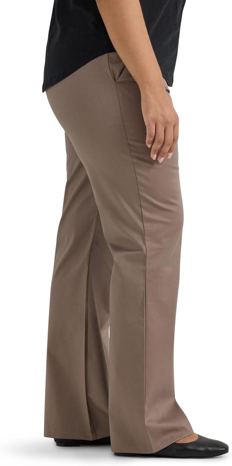 imageLee Womens Plus Size Wrinkle Free Mid Rise Bootcut PantCoventry