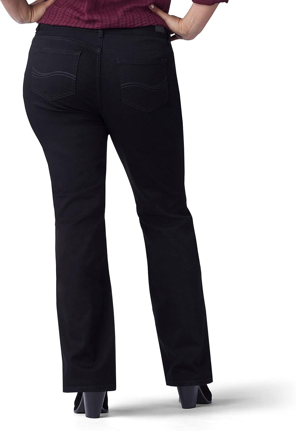 imageLee Womens PlusSize Flex Motion Regular Fit Bootcut JeanBlack